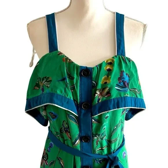 Derek Lam 10 Crosby Green Printed Ruffle Cami Dress Size 4 is available for  purchase on au PAY Market - Imported Goods Online Store Co.Ltd. | au PAY  Market - Online Shopping Site